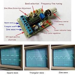Ximimark 1Set ICL8038 Monolithic Function Waveform Signal Generator Module DIY Kit Electronic Training Spare Part Sine Square Triangle Wave Output 50Hz-7KHz Adjustable Frequency