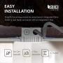 Sunco Lighting 12 Pack 4 Inch Slim LED Downlight, Integrated Junction Box,10W=60W, 650 LM, Dimmable, 6000K Daylight Deluxe, Recessed Jbox Fixture, IC Rated, Simple Retrofit Installation - ETL