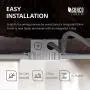 Sunco Lighting 12 Pack 4 Inch Slim LED Downlight, Integrated Junction Box,10W=60W, 650 LM, Dimmable, 6000K Daylight Deluxe, Recessed Jbox Fixture, IC Rated, Simple Retrofit Installation - ETL