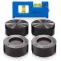 Anti Vibration Pads with Tank Tread Grip, 4 Pads + Level - Washer & Dryer Pedestals Fit All Machines - Noise Dampening, Protects Laundry Room Floor - Anti Vibrasion Pads for Washing Machine