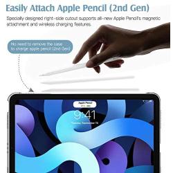 TiMOVO Case for New iPad Air 4th Generation, iPad Air 4 Case (10.9-inch, 2020), [Support 2nd Gen Apple Pencil Charging] Slim Stand Protective Cover Shell with Auto Wake/Sleep - Sky Blue