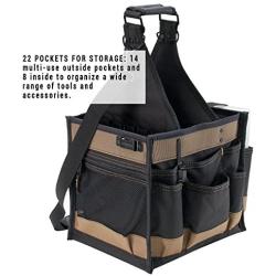 CLC Custom LeatherCraft 1528 Large Electrical and Maintenance Tool Carrier, 22 Pocket