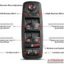 A-Premium Power Window Switch Master Compatible with Chrysler Town & Country 2010-2011 Dodge Grand Caravan 2010-2011