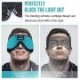 MUSICOZY Sleep Headphones 3D Bluetooth 5.0 Wireless Headband Sleep Mask, Sleeping Headphones Music Eye Mask for Side Sleepers. Air Travel, Built-in Ultra Thin Speakers Microphones Noice Cancelling
