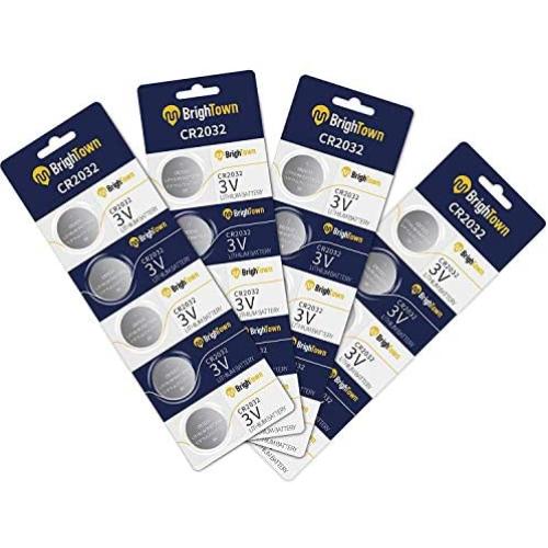 20 Count CR2032 Lithium Button Coin Cell Batteries, 3V Blister Packed Batteries 2032 Multi Packs, Long Lasting Working Span