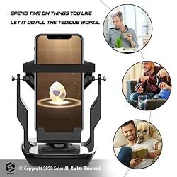 Soler Phone Shaker Automatic Phone Swing Device for Pokemon Go Step Earning Mute USB Cable (Support 2 Phones) – Black