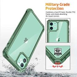 ESR Air Armor Case Compatible with iPhone 11 [Shock-Absorbing] [Scratch-Resistant] [Military Grade Protection] Hard PC + Flexible TPU Frame, for 6.1-Inch, Transparent Dark Green