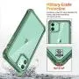 ESR Air Armor Case Compatible with iPhone 11 [Shock-Absorbing] [Scratch-Resistant] [Military Grade Protection] Hard PC + Flexible TPU Frame, for 6.1-Inch, Transparent Dark Green