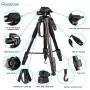 Regetek Camera Tripod Travel Monopod (70'' Aluminum Professional Video Camera Mount Leg) Adjustable Stand with Flexible Head for Canon Nikon Dv DSLR Camcorder Gopro Cam& Carry Bag & Cellphone Mount
