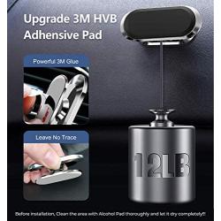 Magnetic Phone Mount for Car【Upgrade 8X Magnets】Strong Magnet Cell Phone Holder,Dashboard 360° Rotation & Degrees View, for iPhone SE 12 11 Pro XS Max XR X 8 Plus Samsung Note20 S20 Note10 & All Phone