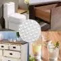 322Pcs Cabinet Door Bumpers,Self Adhesive Clear Rubber Bumpers Pads,Noise Dampening Buffer Pads - 5 Sizes