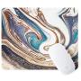 ITNRSIIET Gaming Mouse Pad with Stitched Edges, Premium-Textured Mouse Mat Pad, Non-Slip Rubber Base Mousepad for Laptop, Computer & PC, 10.2×8.3×0.12 inches, Natural Luxury marbling Art