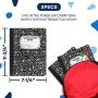 Emraw Black & White Marble Style Cover Composition Book with 100 Sheets of Wide Ruled White Paper (2 Pack)