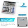 Calculator,Standard Function Desktop Calculator,Basic Financial Calculator Solar Powered Accounting Calculator 12 Digit LCD Display Calculators,Office and Home Calculator