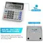 Calculator,Standard Function Desktop Calculator,Basic Financial Calculator Solar Powered Accounting Calculator 12 Digit LCD Display Calculators,Office and Home Calculator