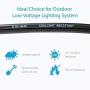 Lightkiwi L6008 14AWG 2-Conductor 14/2 Direct Burial Wire for Low Voltage Landscape Lighting, 500ft