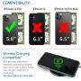 Dockem iPhone 11 Pro Wallet Case: Built-in Metal Plate for Magnetic Mounting & 2 Credit Card Holder Slots (5.8'' Luxe M2 Synthetic Leather, Green and Grey)