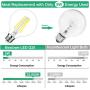 Dimmable G25 LED Vanity Edison Bulbs 100W Equivalent 1200 Lumens 5000K Daylight White 8W Vintage LED Globe Filament Bulbs with Clear Glass & E26 Base for Bathroom Makeup Mirror Pendant 4 Packs
