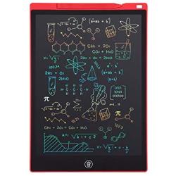 Newest LCD Writing Tablet, Electronic Digital Writing &Colorful Screen Doodle Board, Cimetech 12-Inch Handwriting Paper Drawing Tablet Gift for Kids and Adults at Home,School and Office (Red)