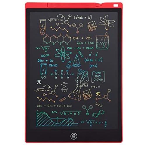 Newest LCD Writing Tablet, Electronic Digital Writing &Colorful Screen Doodle Board, Cimetech 12-Inch Handwriting Paper Drawing Tablet Gift for Kids and Adults at Home,School and Office (Red) Newest LCD Writing Tablet, Electronic Digital Writing &Colorful Screen Doodle Board, Cimetech 12-Inch Handwriting Paper Drawing Tablet Gift for Kids and Adults at Home,School and Office (Red)