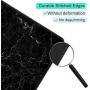 ITNRSIIET Gaming Mouse Pad with Stitched Edges, Premium-Textured Mouse Mat Pad, Non-Slip Rubber Base Mousepad for Laptop, Computer & PC, 10.2×8.3×0.12 inches, Black Marbling