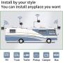 Wireless Backup Camera DVR for RV Truck Trailer Pickup with Monitor Back up Camera Reverse Rear Side View Reversing Stable Signal 1080P Observation System 4 Split with Recording Function eRapta EWX4