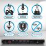 8 Outlet Power Sequencer Conditioner - 2200W Rack Mount Pro Audio Digital Power Supply Controller Regulator w/ Voltage Readout, Surge Protector, For Home Theater, Stage / Studio Use - Pyle PS1000