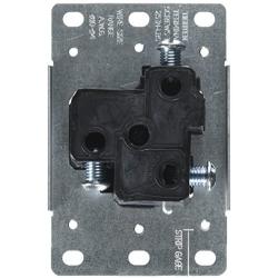 Leviton 5372-S00 30 Amp, 250 Volt, NEMA 6-30R, 2P, 3W, Flush Mtg Receptacle, Straight Blade, Industrial Grade, Grounding, Side Wired, Steel Strap, Black, pack of 1