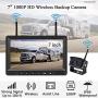 Wireless Backup Camera, DOUXURY IP69 Waterproof 170° Wide View Angle HD 1080P Backup Camera + HD LCD 7'' Monitor, Digital Wireless Backup Camera System for Truck Pickup Trailer Camper Bus RV 5th Wheel