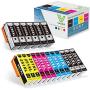 VAKER Compatible 250 251 XL Ink Cartridge Replacement for Canon PGI-250XL CLI-251XL Ink for Canon PIXMA MX922 IX6820 IP7220 MG6620 MG7120 Printer 18-Pack(6 PGBK 3 Black 3 Cyan 3 Magenta 3 Yellow)