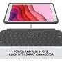 Logitech Combo Touch for iPad (7th and 8th Generation) Keyboard case with trackpad, Wireless Keyboard, and Smart Connector Technology – Graphite