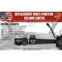 Turn Signal Multi-Function Switch - Replaces# 12450067, D6299A, 8124500670, 2330856, Compatible for Chevy Silverado, Suburban, Trailblazer, Avalanche, Tahoe, GMC, Envoy, Sierra, Yukon, XL 2500, Etc