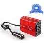 soyond 1 Red 150W Car Power Inverter DC 12V to 110V AC Converter 3.1A Dual USB Charger