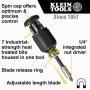 Klein Tools 32308 Multi-bit Stubby Screwdriver, Impact Rated 8-in-1 Adjustable Magnetic Tool with Phillips, Slotted, Square and Nut Driver