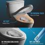 TOTO SW3056#01 S550E Electronic Bidet Toilet Seat with Cleansing Warm, Nightlight, Auto Open and Close Lid, Instantaneous Water Heating, and EWATER+, Elongated Contemporary, Cotton White