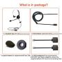 Emaiker Telephone IP Phone Headset RJ9 Headphone Noise Cancelling Microphone for Landline Desk Phones Polycom VVX311,410,411,500, M5220e 5330e 5330 5340 Avaya 1408 1416 5410 ShoreTel 230 420 480 NEC