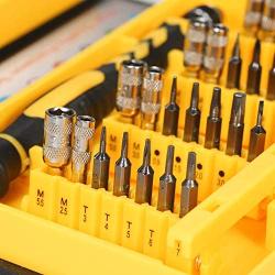 MEKBOK 38 in 1 Precision Screwdriver Tool Kit Compact Repair Maintenance Opening Pry Set with Tweezers Triangle Paddle for iPhone iPad Computer Laptop Watches Camera Big