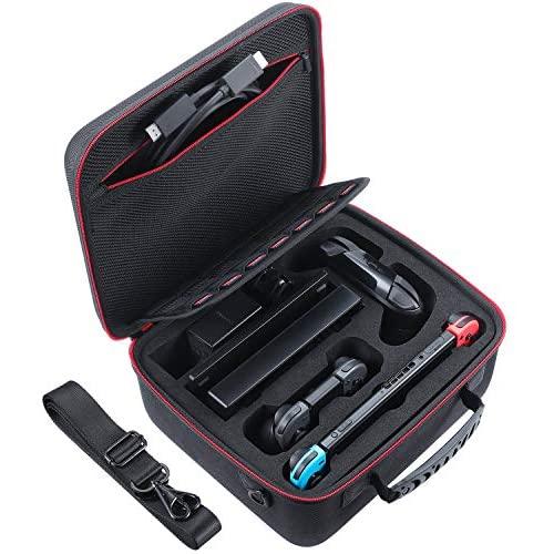 Zadii Hard Carrying Case Compatible with Nintendo Switch, Travel Case fit Switch Pro Controller