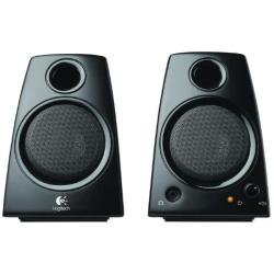 Logitech 3.5mm Jack Compact Laptop Speakers, Black (Z130)