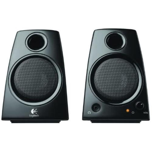 Logitech 3.5mm Jack Compact Laptop Speakers, Black (Z130)