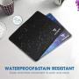 VicTsing Mouse Pads [2-Pack] with Stitched Edge, Premium-Textured Mouse Pad Mat, Non-Slip Rubber Base Mousepad for Laptop, Computer & PC, 10.2×8.3×0.08 inches, Black+Blue