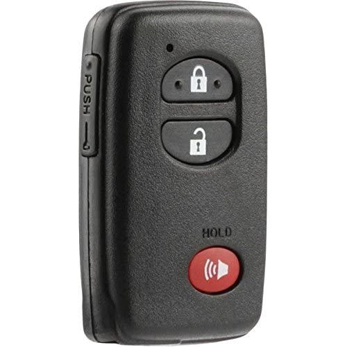 Smart Key Fob Keyless Entry Remote Shell Case & Pad fits Toyota Highlander Prius Rav4 Venza (HYQ14AAB, HYQ12ACX, HYQ14AEM)