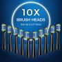 ATMOKO Electric Toothbrushes with 10 Duponts Brush Heads, 40000 VPM, Fast Charge 2.5 H Last 35 Days Rechargeable Power Clean Sonic Toothbrush Adults