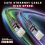 Ethernet Cable, 50 Feet. Cat 6 High Speed LAN Network, Internet Cord RJ45. 150Ft Cat6, Brown, Cables Pure Copper, UL