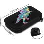 Hxuedan Colorful Dinosaur The Data Cable Storage Bag is A Portable and Independent Design SuitableVFor Travelers to Place The Data Cable, Earphone and Electronic Product Data Cable Storage Bag