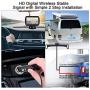 Yakry Y25 HD Digital Wireless Backup Camera System 5 Inch Monitor Hitch Rear View License Plate Camera for Trucks,Vans,Campers,Cars,SUVs Front View Camera Kit Guide Lines DIY Settings
