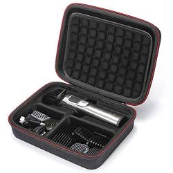 L3 Tech Hard Travel Carrying Case for Philips Norelco MG7750/49 MG7730/15 MG5720/15 MG7770/15 Multigroom 7000 Face Styler and Grooming Kit, (Device and Accessories are not Included) - Black
