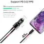 83W USB C Car Charger, WOTOBEUS 2 Port 65W PPS/PD Type C Phone Laptop Fast Charge 18W QC3.0 USB Car Cigarette Lighter Adapter for iPhone 11/12/iPad/MacBook/Pixel/ThinkPad/S8/S9/S10/S20/Note9/10Plus