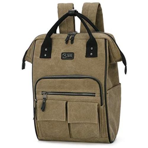 Laptop Backpack for Women Men 15.6 Inch Casual Daypack Water Resistant Travel Backpacks School Business Bag Rucksack (Army Green)