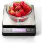 KitchenTour Digital Kitchen Scale - 3000g/0.1g High Accuracy Precision Multifunction Food Meat Scale with Back-Lit LCD Display(Batteries Included)
